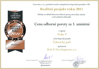 Realitní projekt roku 2012 - Cena odborné poroty