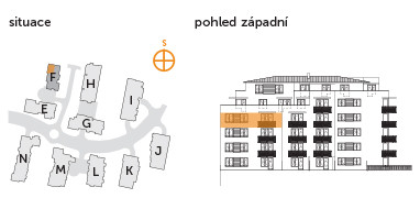 Byt 4+kk, 4. podlaží, balkón