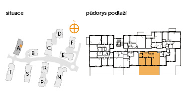 Apartment 3+kk, 1. floor, front garden