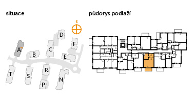 Apartment 1+kk, 4. floor, balcony