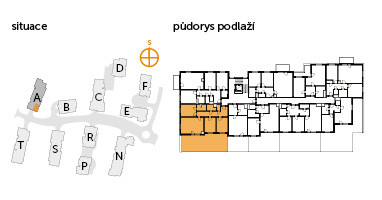 Apartment 4+kk, 1. floor, front garden