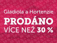 Prodáno více než 30 %