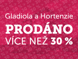 Prodáno více než 30 %