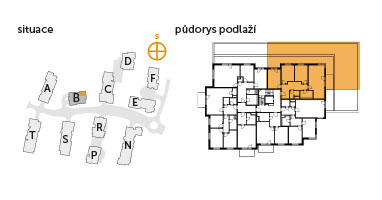 Byt 4+kk, 1. podlaží, předzahrádka