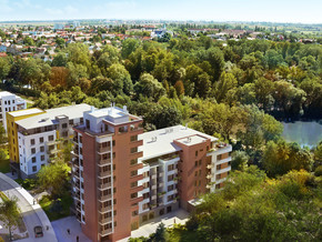 Lovely view over the roofs of Mateřídouška and Lilie to Čakovice and it’s historical park