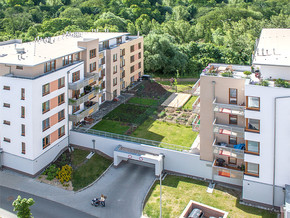 View of the terrace and park