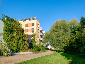 A view of the construction of the Čakovický park 