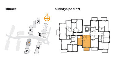 Apartment 2+kk, 2. floor, balcony